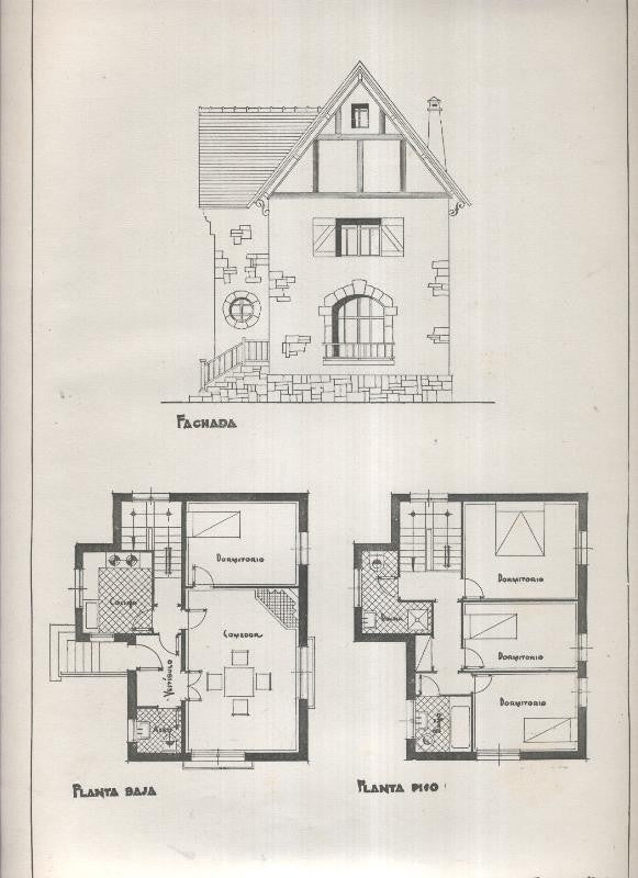 Planos modernos de Villas y Chalets modelo numero 36