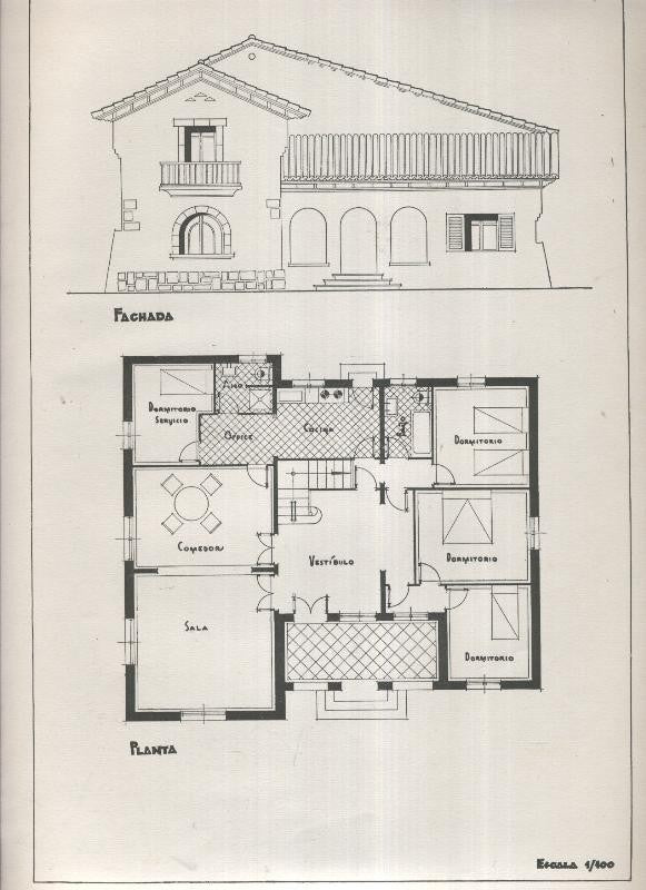 Planos modernos de Villas y Chalets modelo numero 37