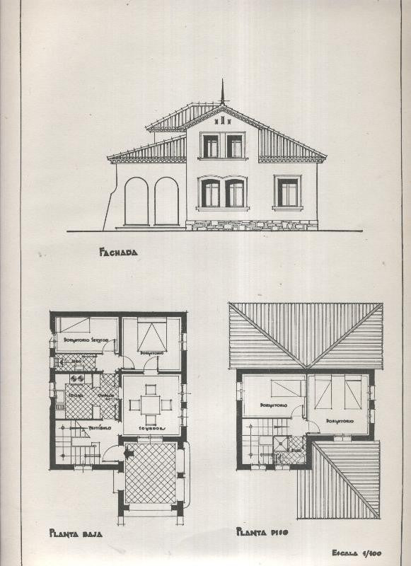 Planos modernos de Villas y Chalets modelo numero 38