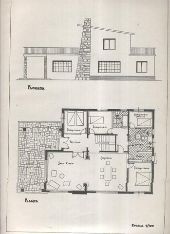 Planos modernos de Villas y Chalets modelo numero 39