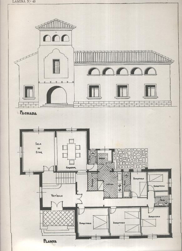 Planos modernos de Villas y Chalets modelo numero 40