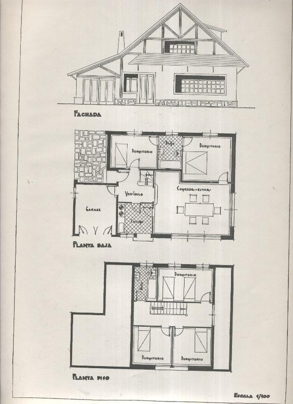 Planos modernos de Villas y Chalets modelo numero 41