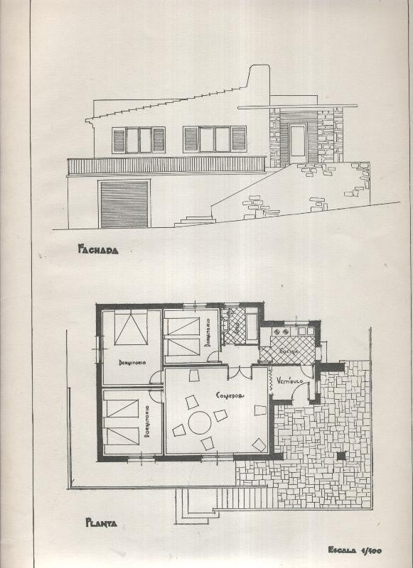 Planos modernos de Villas y Chalets modelo numero 45