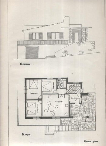 Planos modernos de Villas y Chalets modelo numero 45