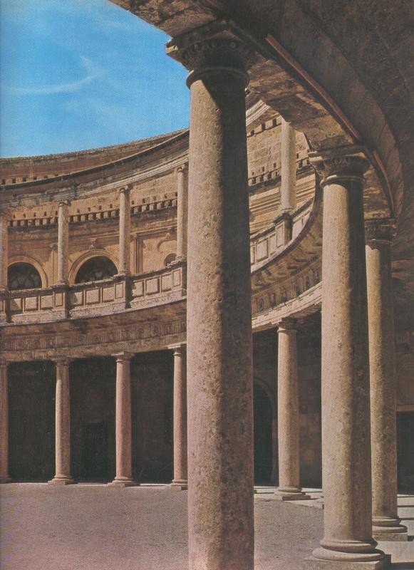Album Grafico de España lamina 07: Palacio Carlos V en la Alhambra,Granada