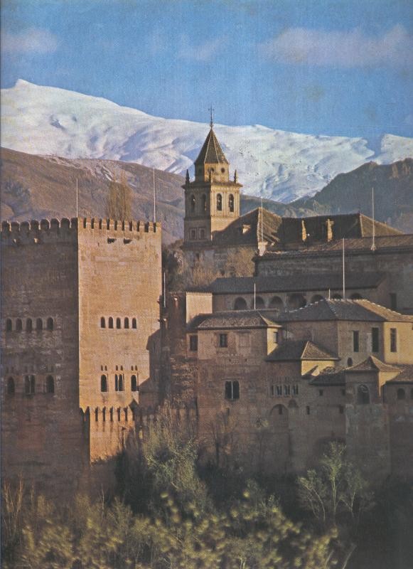 Album Grafico de España lamina 11: La Alhambra y Sierra Nevada, Granada