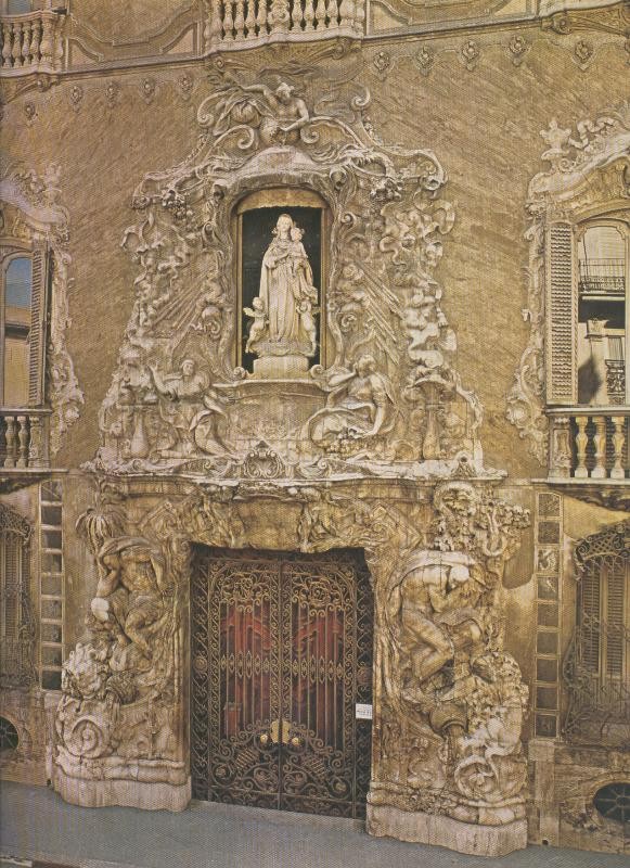 Album Grafico de España lamina 15: Palacio del Marques de Dos Aguas, Valencia