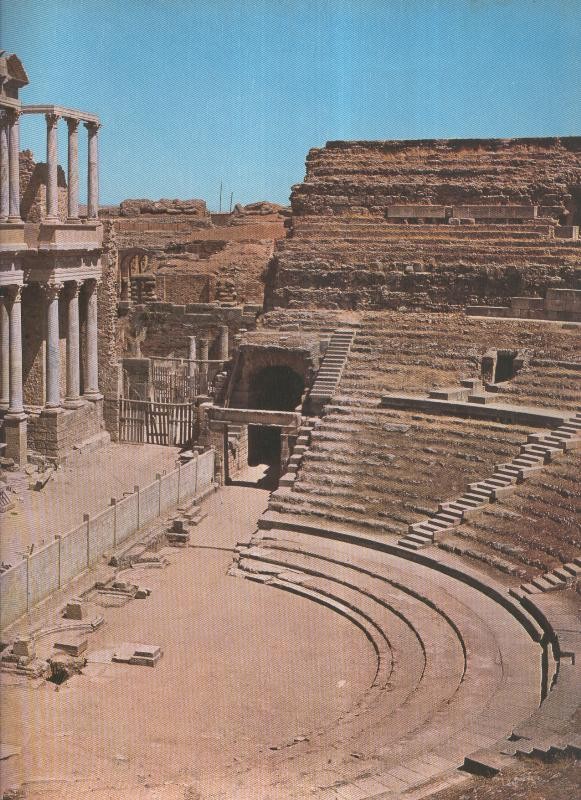 Album Grafico de España lamina 24: Teatro romano de merida, badajoz