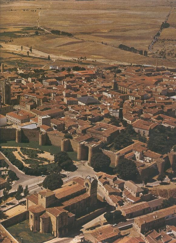 Album Grafico de España lamina 27: Vista aerea de Avila