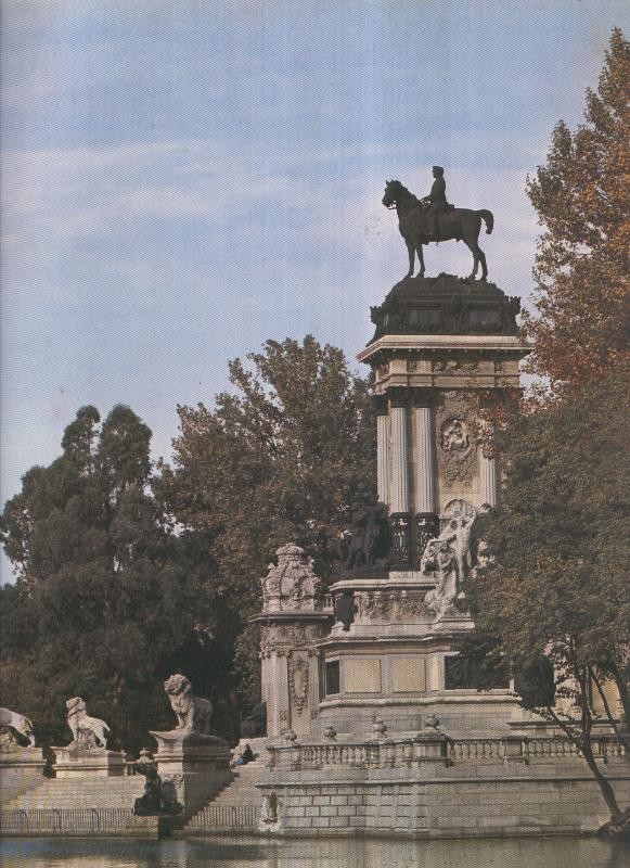 Album Grafico de España lamina 36: Monumento a Alfonso XII en el Retiro,Madrid