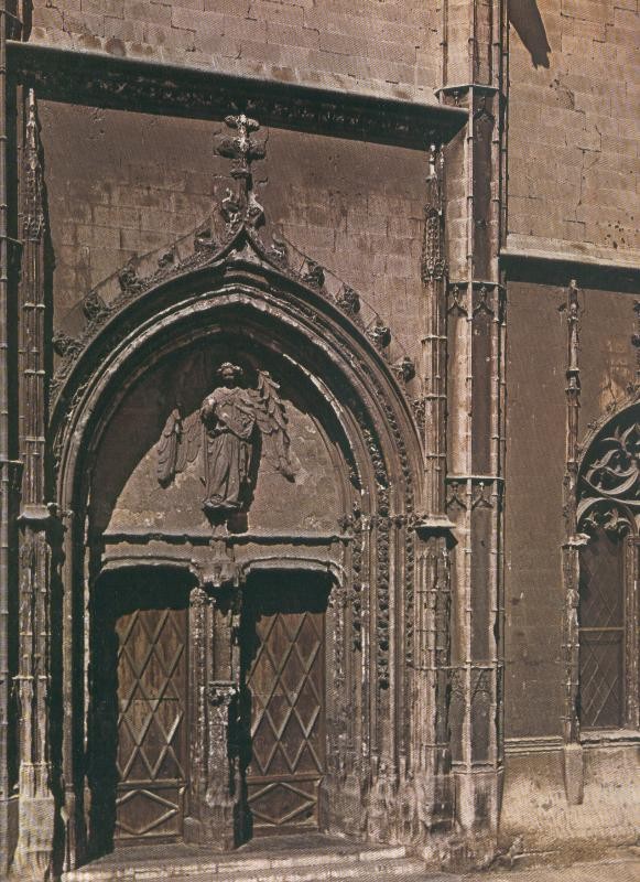 Album Grafico de España lamina 42: Puerta principal de la Lonja, Palma de Mallorca