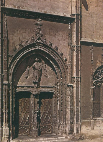 Album Grafico de España lamina 42: Puerta principal de la Lonja, Palma de Mallorca