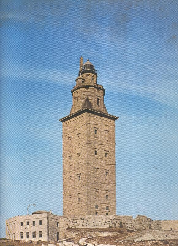 Album Grafico de España lamina 53: Torre de Hercules, La Coruña