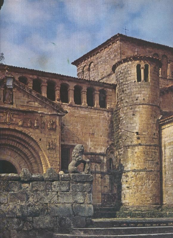 Album Grafico de España lamina 58: Colegiata de Santillana del Mar, Santander