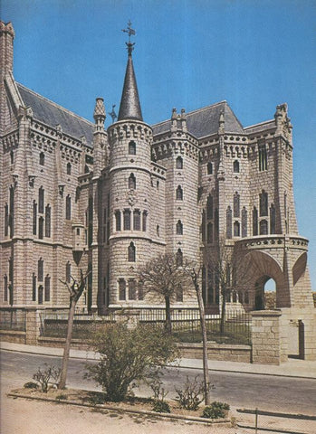 Album Grafico de España lamina 69: Palacio episcopal de Astorga, leon