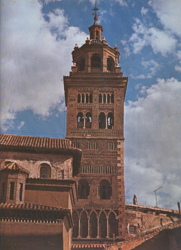 Album Grafico de España lamina 72: Torre de la Catedral de Teruel