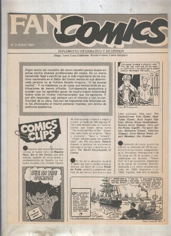 Fanzine: Fan Comics numero 3-junio 1984