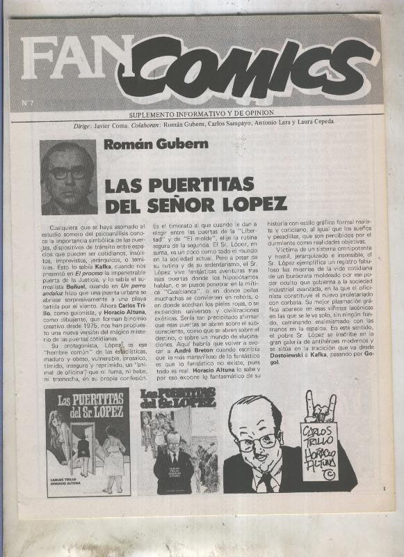 Fanzine: Fan Comics numero 7