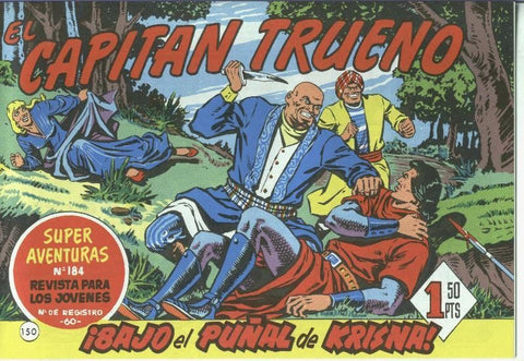 El Capitan Trueno facsimil numero 150: Bajo el puñal de Krisna
