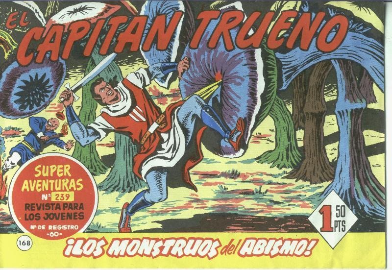El Capitan Trueno facsimil numero 168: Los monstruos del abismo