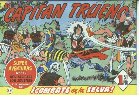 El Capitan Trueno facsimil numero 337: Combate en la selva