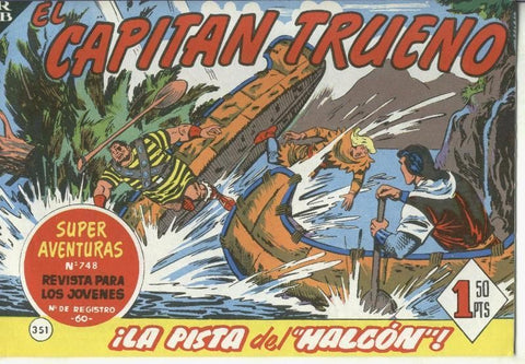 El Capitan Trueno facsimil numero 351: La pista del Halcon