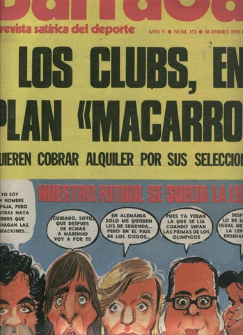 Barrabas numero 173: Los clubs en plan macarron