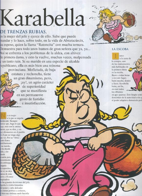 Asterix: Quien es quien: Karabella, la mujer del jefe aldea