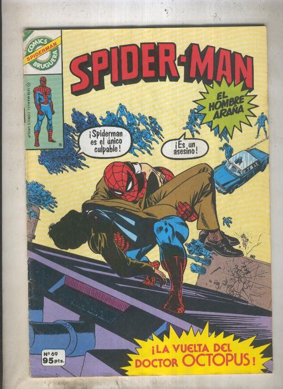 Comics Bruguera: Spiderman numero 69 (numerado 1 en trasera)