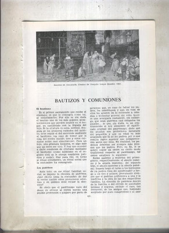 Bautizos y comuniones