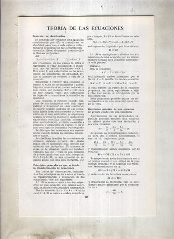 Teoria de las ecuaciones