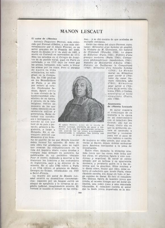 Manon Lescaut - Historia del organo por Juan Salvat