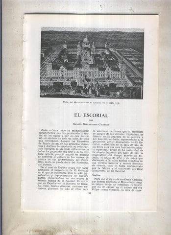 El Escorial por Manuel Ballesteros Gaibrois