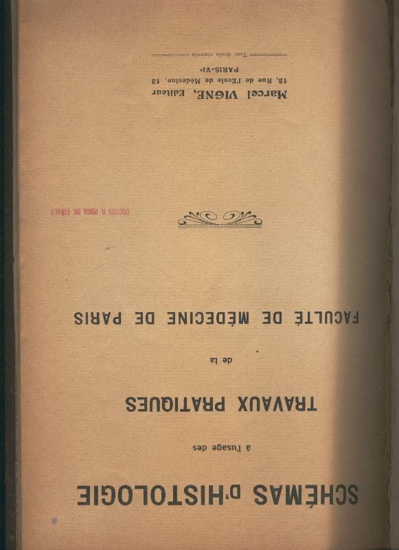 Schemas d,histologia a l,usage des Travaux pratiques de la faculte de medicine de Paris