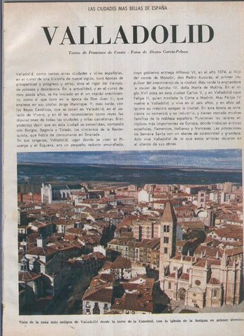 Las ciudades mas bellas de España: Valladolid