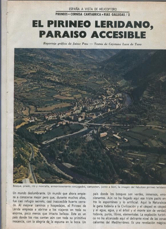 España a vista de Helicoptero: El pirineo Leridano