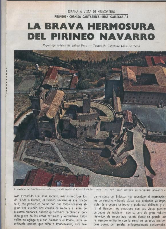 España a vista de Helicoptero: El pirineo Navarro