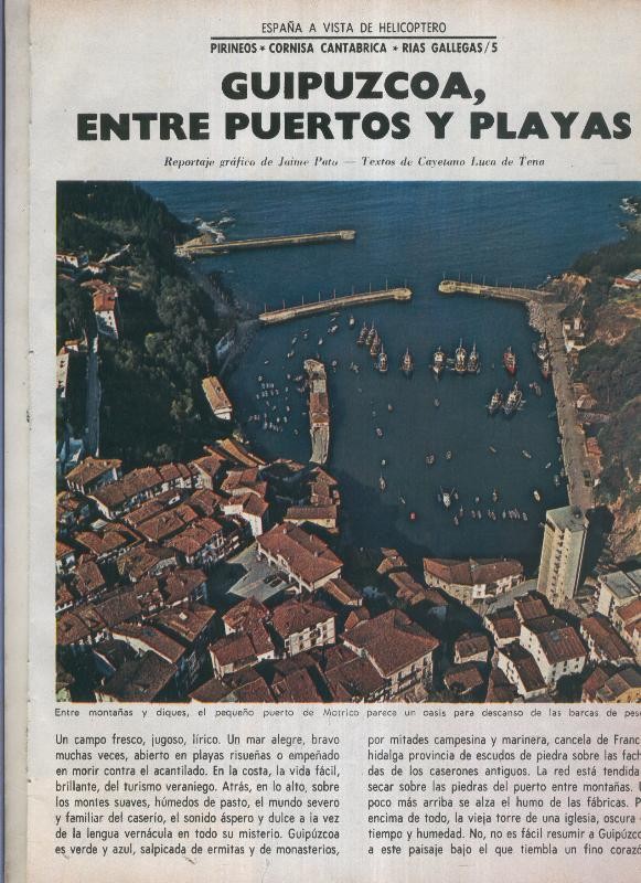 España a vista de Helicoptero: Guipuzcoa, entre puertos y playas