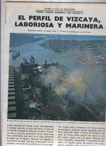 España a vista de Helicoptero: Vizcaya, laboriosa y marinera
