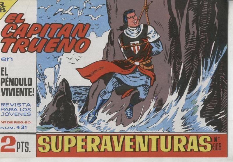 El Capitan trueno facsimil numero 431: El pendulo viviente