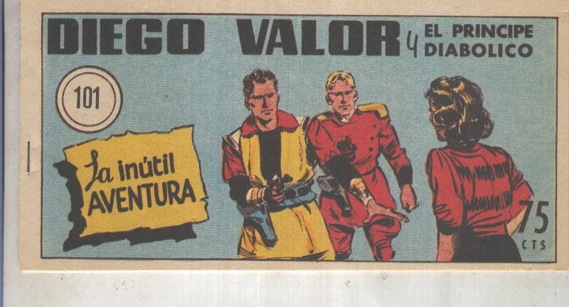 Diego Valor primera serie facsimil numero 101: La inutil aventura