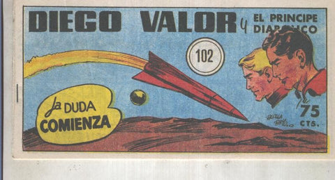 Diego Valor primera serie facsimil numero 102: La duda comienza