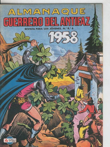El Guerrero del Antifaz almanaque facsimil 1958