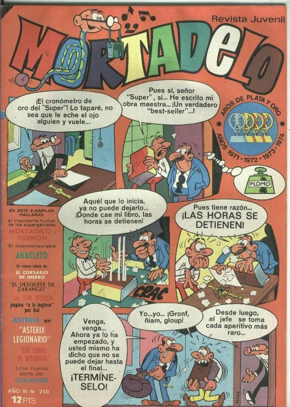 Mortadelo revista semanal numero 250