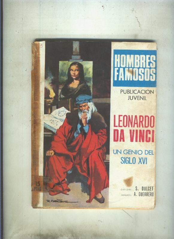 Hombres Famosos numero 15: Leonardo da Vinvi (cello en lado lomo)