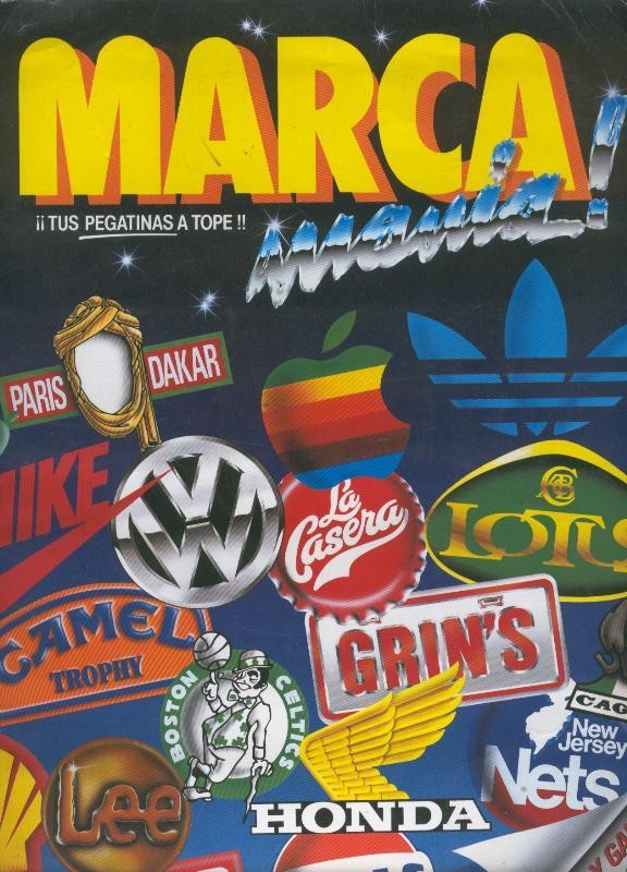 Album de Cromos: Marca mania (numerado 1 en interior portada)