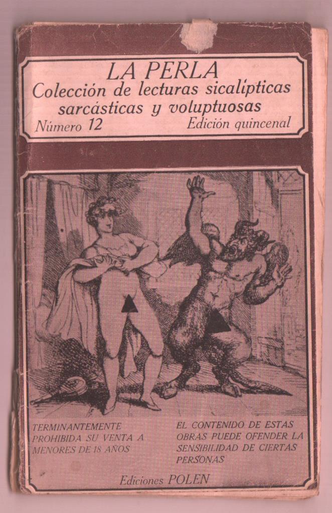 La  Perla numero 12 (relatos eroticos, aviejada, hojas sueltas)
