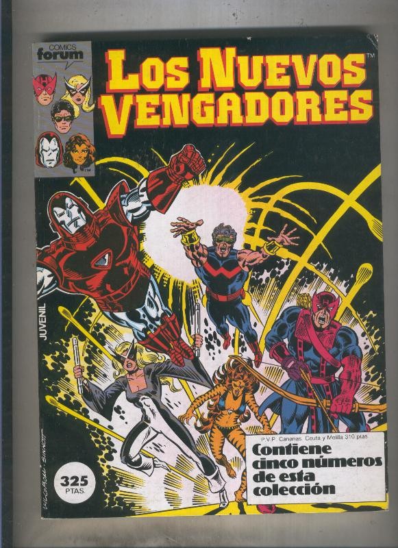 Los Nuevos Vengadores retapado 01 al 05 (numerado 2 en trasera)
