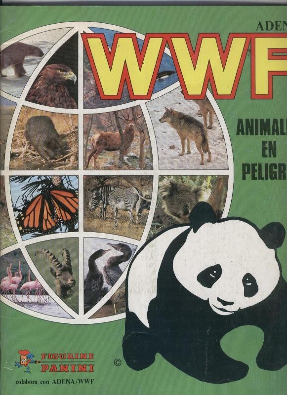 Album de Cromos: WWF.Animales en peligro (SOLO ES EL ALBUM VACIO Y NADA MAS)