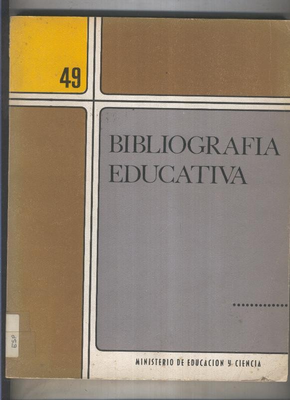 Bibliografia Educativa numero 49